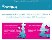 Tablet Screenshot of blockeddrainswestyorkshire.co.uk